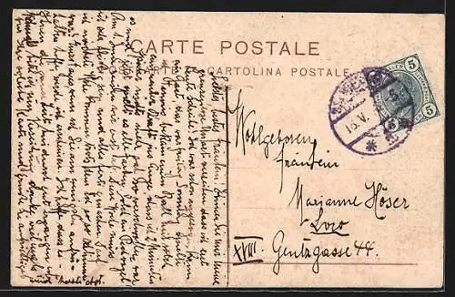 Lithographie Roma, Fontana di Trevi