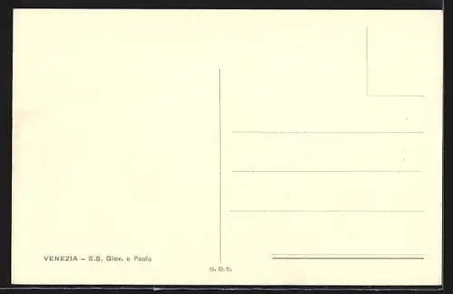Künstler-AK Venezia, S. S. Giov. e Paolo