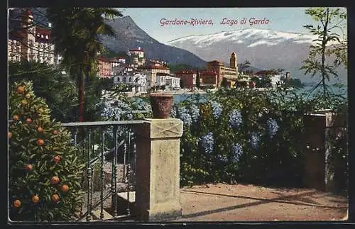 AK Gardone-Riviera /Lago di Garda, Panorama