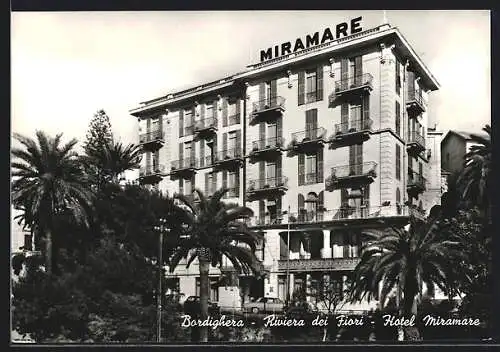 AK Bordighera, Riviera dei Fiori, Hotel Miramare