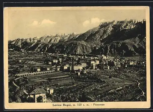 AK Levico Bagni, Panorama gegen die Berge
