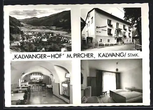 AK Kalwang /Stmk., Hotel Kalwanger-Hof von M. Pircher, Ortsansicht