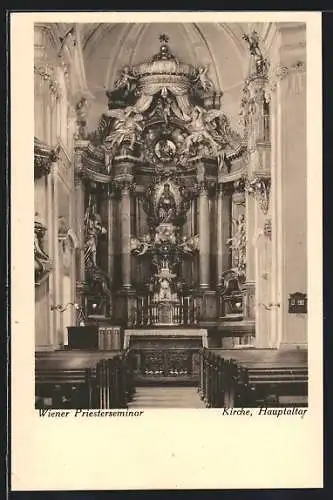 AK Wien, Wiener Priesterseminar, Kirche, Hauptaltar