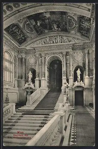 AK Wien, Vestibule des K. K. Hofburgtheaters