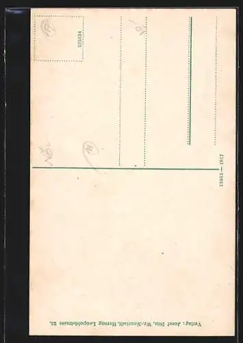 AK Wr.-Neustadt /N.-Ö., Ansicht der Spinnerin am Kreuz