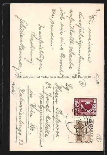 AK Lurnfeld, Sommerfrische Möllbrücken aus der Vogelschau