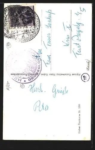 AK Heiligenblut, Hotel Glockenwirt mit Grossglockner