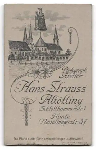 Fotografie Hans Strauss, Altötting, Schlotthammerstr. 1, Neuöttingerstr. 37, Junge Dame in Bluse und Rock