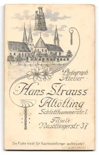 Fotografie Hans Strauss, Altötting, Schlotthammerstr. 1, Neuöttingerstr. 37, Niedliches Kleinkind im Kleidchen