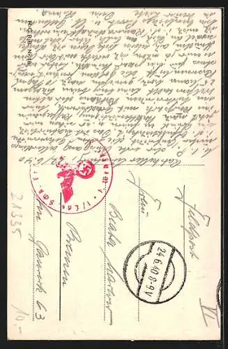 AK Lüneburg, Strassenpartie Am Sande mit Johanniskirche