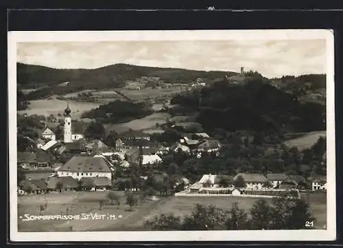 AK St. Veit i. M., Panoramablick vom Berg