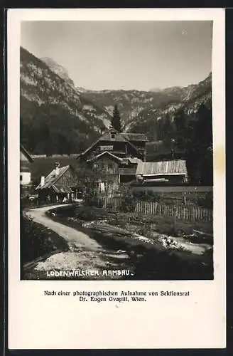 AK Ramsau /Dachstein, Lodenwalcher, Strassenpartie