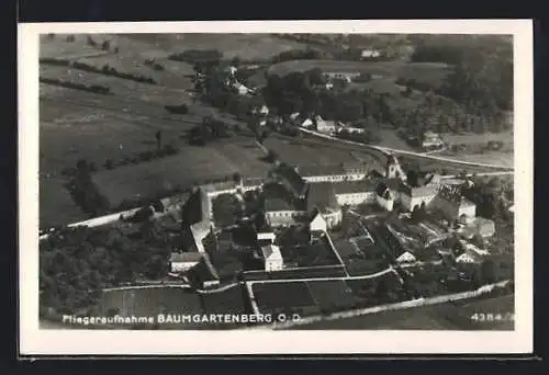 AK Baumgartenberg /O.-D., Gesamtansicht vom Flugzeug aus