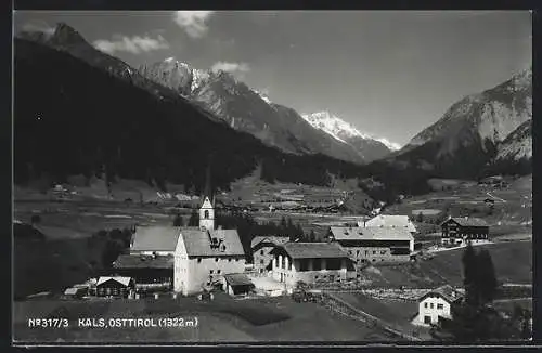 AK Kals, Blick auf das Dorf und ins Tal