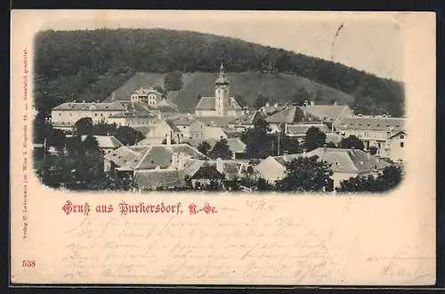 AK Purkersdorf, Gesamtansicht mit Kirche