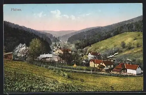 AK Pressbaum, Pfalzau, Blick über das Tal mit Ortsansicht