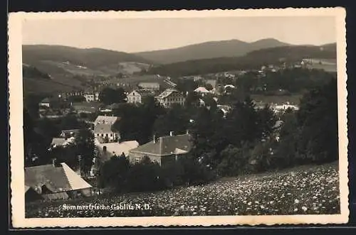 AK Gablitz /N.-D., Ortsansicht mit Bergblick aus der Vogelschau