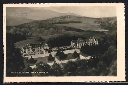 AK Rekawinkel, Sanatorium aus der Vogelschau