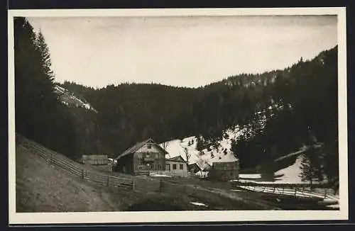 AK Altenberg an der Rax, Gasthof Karl u. Vicktoria Schruf