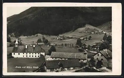 AK Frein a. d. Mürz, Ortspartie aus der Vogelschau