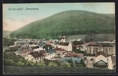 AK Purkersdorf, Panorama gegen den Wald
