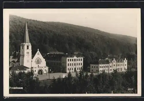 AK Pressbaum, Blick zur Kirche