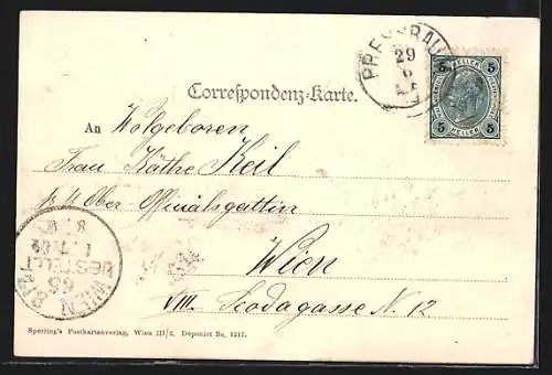 AK Tullnerbach-Pressbaum, Totalansicht aus der Vogelschau