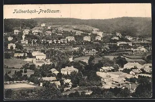 AK Tullnerbach-Pressbaum, Gesamtansicht aus der Vogelschau