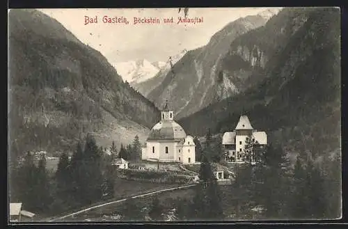 AK Bad Gastein, Blick auf Böckstein und Anlauftal