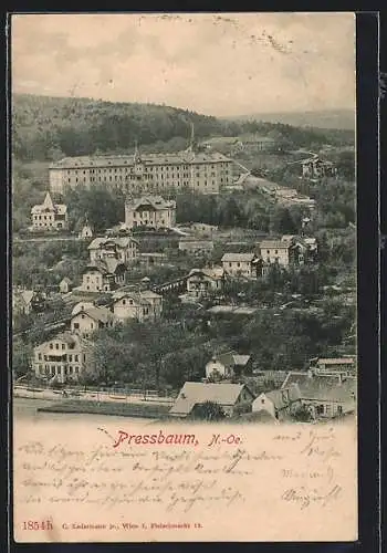 AK Pressbaum /N.-Oe., Teilansicht aus der Vogelschau