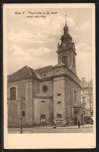 AK Wien, Pfarrkirche z. St. Josef, erbaut 1768-1769