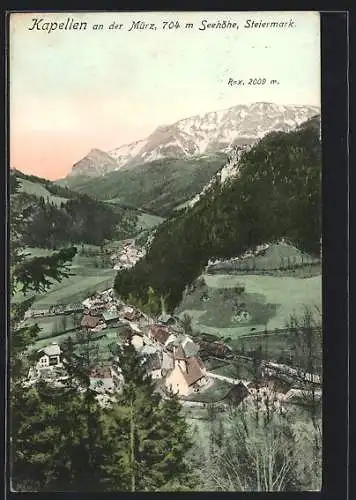 AK Kapellen an der Mürz, Gesamtansicht