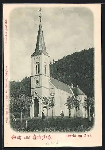 AK Krieglach, Kirche Maria am Gölk