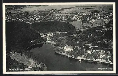 AK Malente-Gremsmühlen, Gesamtansicht vom Flugzeug aus