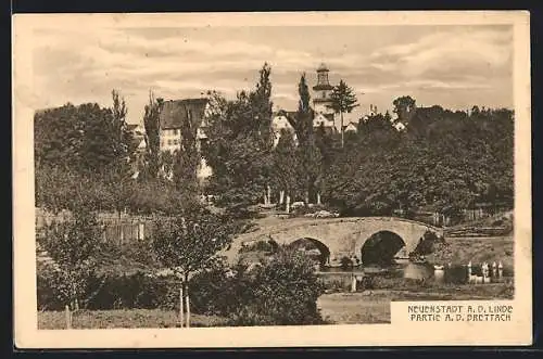 AK Neuenstadt a. d. Linde, Partie a. d. Brettach