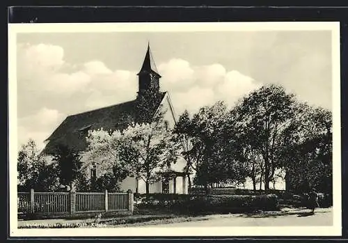 AK Leutershausen / Mfr., Partie an der kath. Kirche