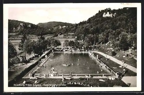 AK Streitberg /Fränkische Schweiz, Familienschwimmbad aus der Vogelschau