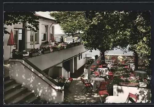 AK Glücksburg /Ostsee, Restaurant und Café Rosenterrasse