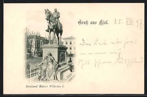 AK Kiel, Denkmal Kaiser Wilhelms I.