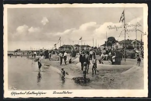 AK Kellenhusen, Touristen am Strand, n