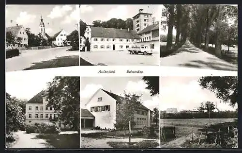 AK Autenried /Schwaben, Strassenpartie mit Kirche, Schlossbrauerei