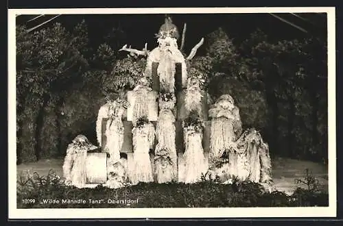 AK Oberstdorf i. bayr. Allgäu, Wilde Männdle Tanz