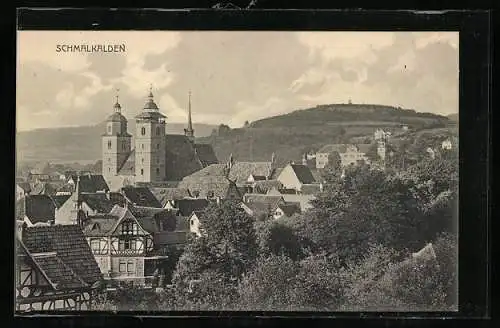 AK Schmalkalden, Ortsansicht aus der Vogelschau