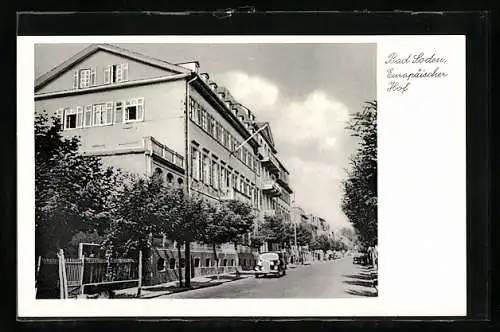 AK Bad-Soden am Taunus, Hotel Europäischer Hof