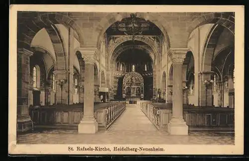 AK Heidelberg-Neuenheim, Inneres der St. Rafaels-Kirche