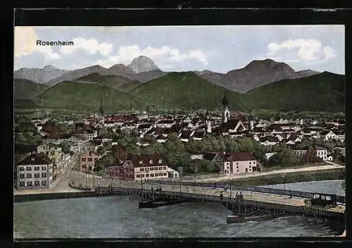 AK Rosenheim / Obb., Panorama