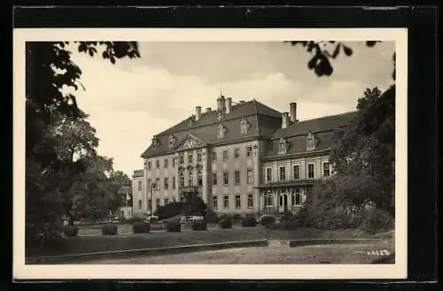 AK Brandis / Wurzen, Finanzschule mit Garten