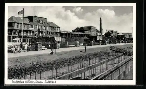 AK Wilhelmshaven, Südstrand mit Besuchern
