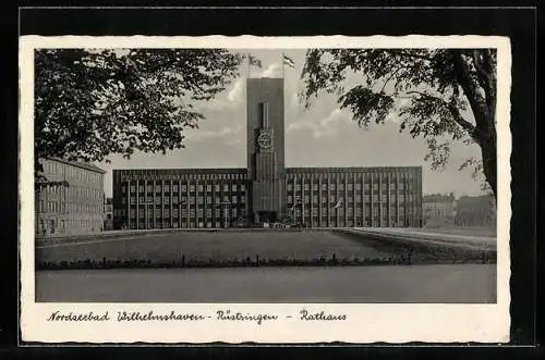AK Wilhelmshaven-Rüstringen, Rathaus, Gesamtansicht