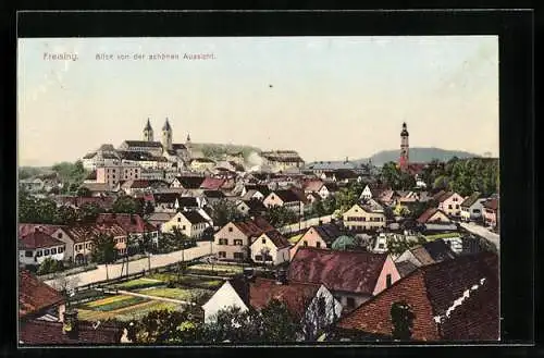 AK Freising, Blick von der schönen Aussicht